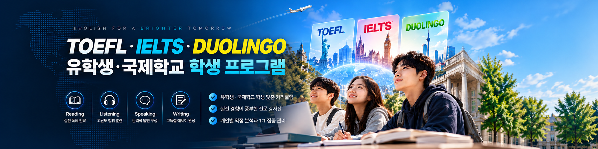 TOEFL��IELTS��GRE �����п� ķ����ī���̴� �̱������� ���� �� ���п� ������ ���� ���á����̿�����GRE ���� ���� Reading��Listening��Speaking��Writing ������ �ϴ��� ���� ������ �����մϴ�.